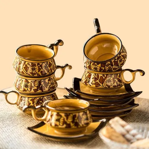 Splendid 6pc Cup n 6pc Saucer Set from ExclusiveLane