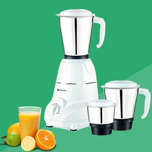 Piquant Bajaj 3 Jar Mixer Grinder in White