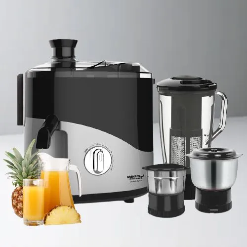 Impressive Maharaja Whiteline 3 Jars Juicer Mixer Grinder in  Black n Silver