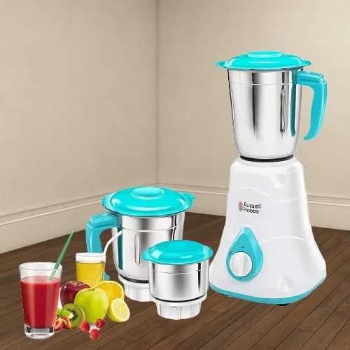 Amazing Russell Hobbs White Color Mixer Grinder with 3 Jars