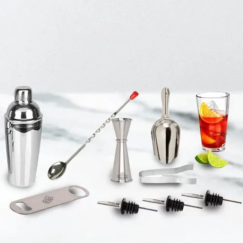 Spectacular 9 Pc Stainless Steel Bar Set