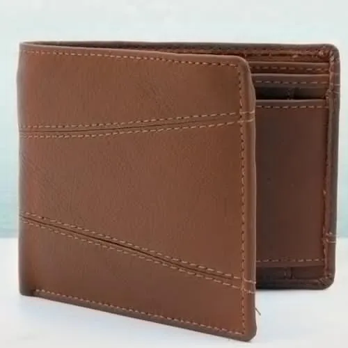 Wonderful Brown Color Leather Wallet for Men
