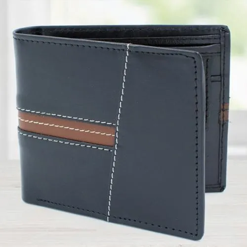 Remarkable Mens Leather Wallet in Black