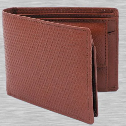 Striking Maroon Leather Wallet for Gents