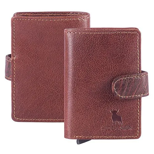 Remarkable Hide N Skin Leather Card Holder N Earphone Organizer Set