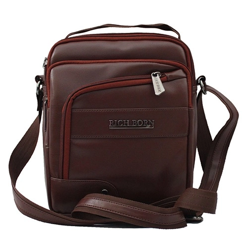 Amazing Multi Pocket Brown Sling for Him