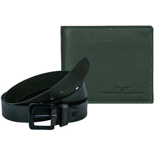 Stylish Urban Forest Leather Wallet N Belt Combo for Men