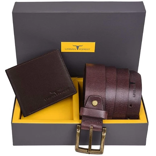 Arresting Urban Forest Wallet N Belt Set for Men