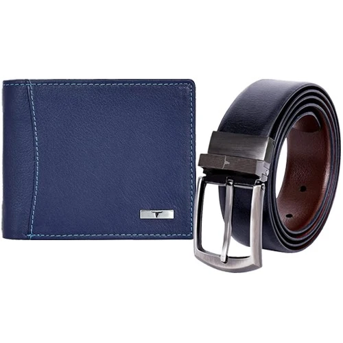 Fancy Mens Wallet N Reversible Belt Set from Urban Forest