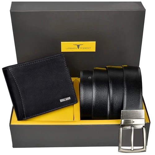 Exclusive Urban Forest Mens Wallet N Belt Gift Set