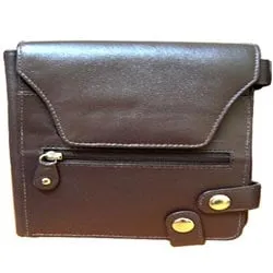 Buy Brown Leather Purse for Ladies with Security Clutches