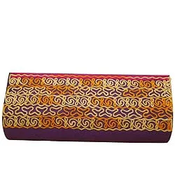 Deliver Leather Clutch Bag in Purple for Ladies