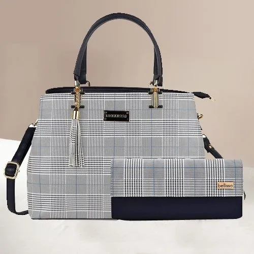 Trendy Mom Special Blue PU Leather Ladies Handbag