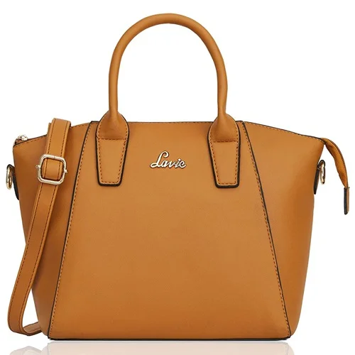 Lavie Pamukkale Ocher Colored Ladies Satchel Bag