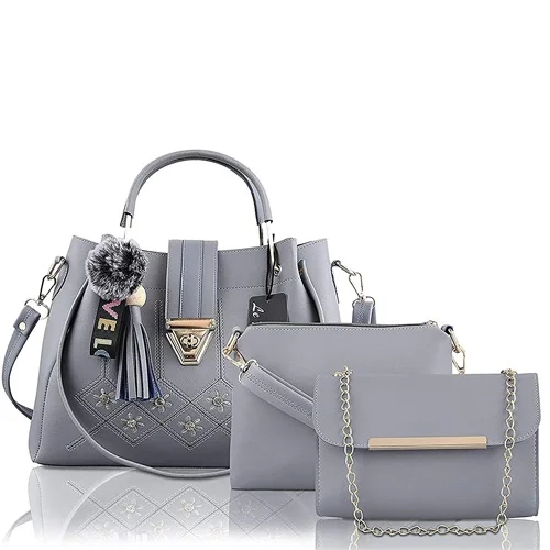 Fargo PU Leather Superb Ladies Handbag Combo Of 3