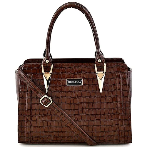 BELLISSA Croco Pattern Modish PU Leather Ladies Handbag