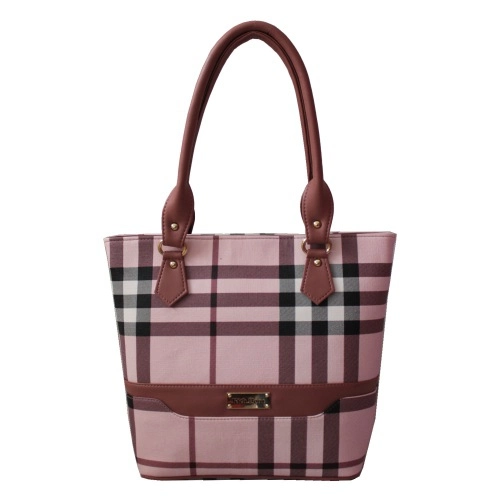 Plush Checkered Vanity Bag for Her