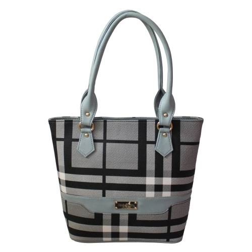 Multicolor Checkered Womens Double Partition Bag