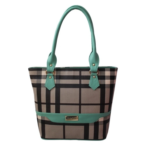 Multicolor Checkered Twin Partition Bag for Her