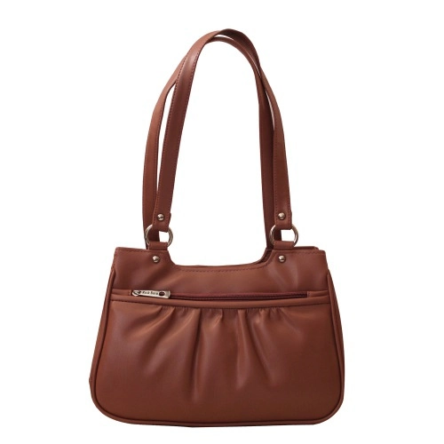 Fancy Design Womens Coffee Color Bag with Dual Chamber