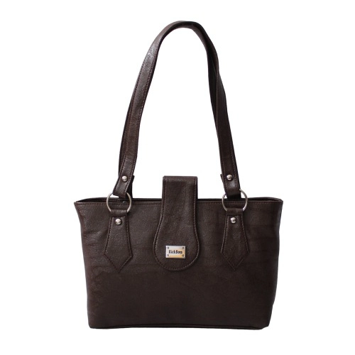 Dark Brown Utility Shoulder Bag for Ladies