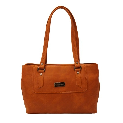 Fascinating Chocolate Brown Vegan Leather Bag for Her