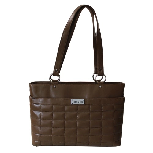 Stunning Office Bag for Her with Square Stich Design