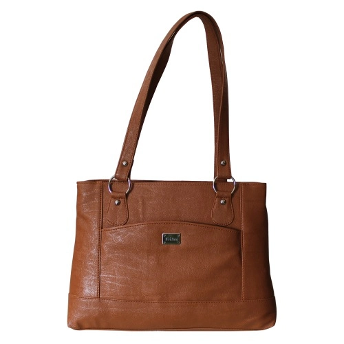 Dual Chamber Rustic Brown Vanity Bag for Ladies