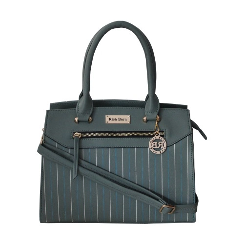 Glamorous Striped Front Design Womens Shoulder Bag