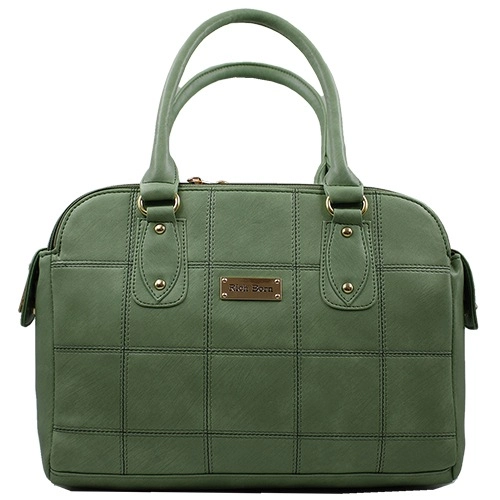 Smart Ladies Bag in Olive Green with Amazing Stich Design