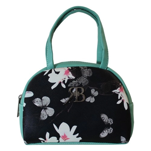 Multicolor Handy Purse for Her with Butterfly Design