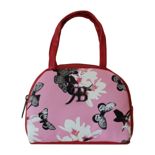 Pretty Girly Purse in Vibrant Butterfly Print