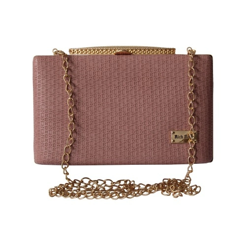 Womens Glamorous Party Purse in Mauve