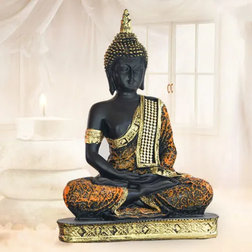 Designer Sitting Buddha Polyresin Statue