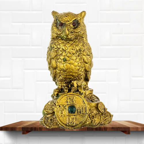 Remarkable Feng Shui Owl Showpiece for Money and Wisdom