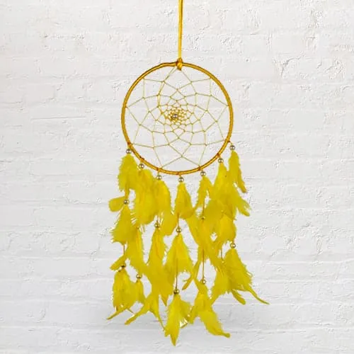 Hand Designed Beaded Dreamcatcher Feng Shui Showpiece