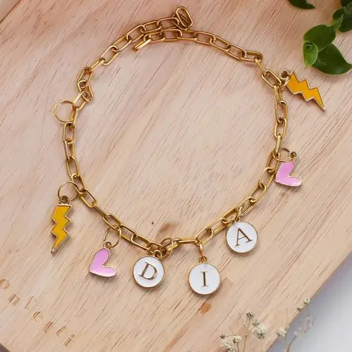 Beautiful Customized Charm Name Bracelet