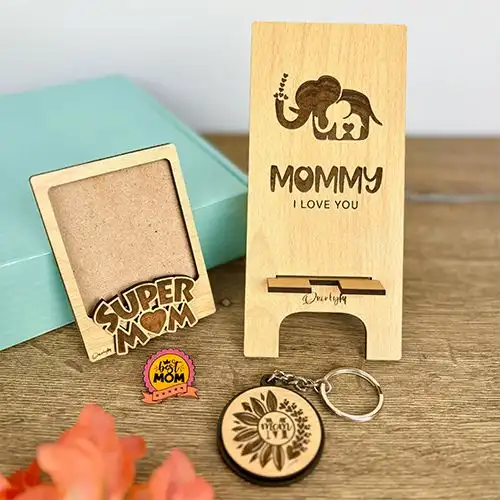 Elegant Mothers Day Super Mom Gifts Combo