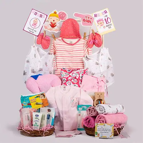 Remarkable New Born Baby Girl Summer Hamper