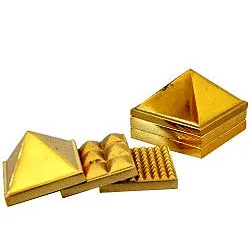 Deliver Brass Metallic Pyramid