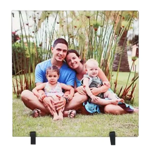 Stylish Personalized Photo Tile (Square)