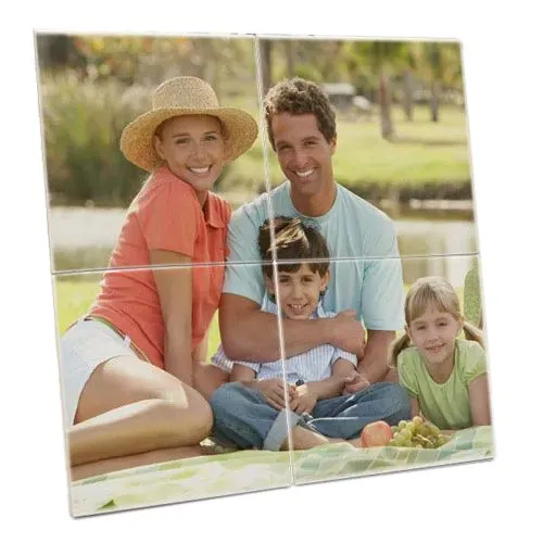 Send Personalized Photo 4 Tile Mural Frame