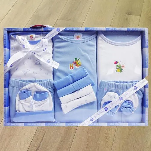 Remarkable Cotton Clothes Gift Set for New Born Boy