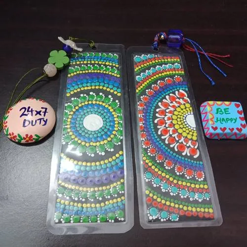 Exclusive Dot Mandala Art Bookmarker n Fridge Magnets