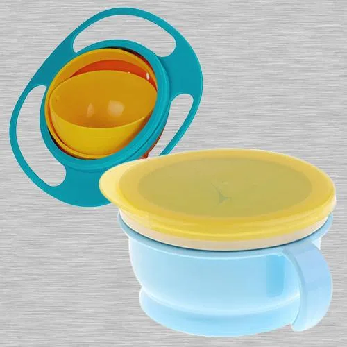 Remarkable No Spill Gyro Bowl N Baby Feeding Bowl