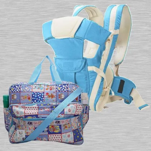 Remarkable Compartment Bag N Baby Carrier Cum Kangaroo Bag