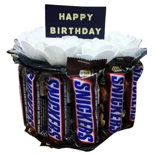 Delightful Snicker Chocolates Arrangement