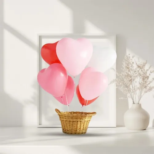 Balloon Heart Bouquet