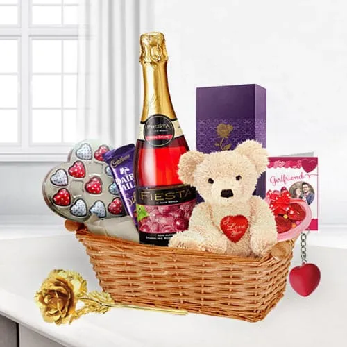 Deliver Valentines Gift Basket