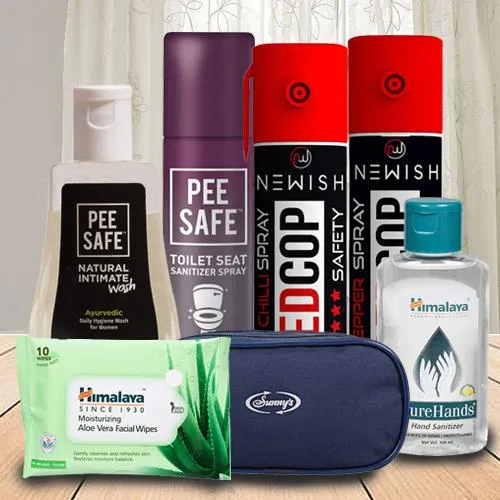 Stunning Womens Safety N Hygiene Hamper